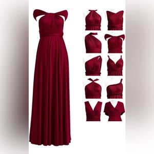 One Size Convertible Bridesmaids Dress